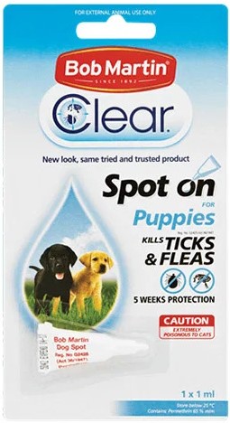Bob Martin Clear Ticks & Fleas Spot On for Dogs