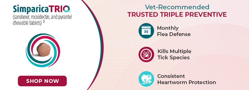 Simparica Trio Chewable Tablets for Dogs